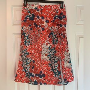 Pack of two a-line midi skirts with front slit.